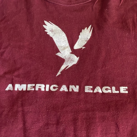 American Eagle shirt - maroon - medium - Picture 2 of 3